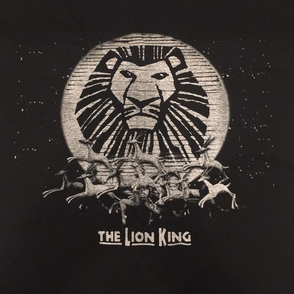 The Lion King Broadway Musical Gazelles T shirt XL